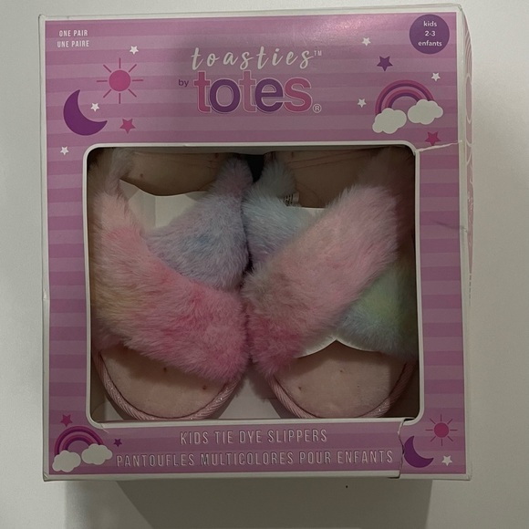 Toasties by Totes Kids Tie Dye slippers - Picture 2 of 2
